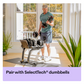 BowFlex SelectTech Dumbbell Stand with Media Rack